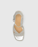 CASTANER Valle Platino Silver Sandals