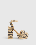 CASTANER Flas Beige High Heel Sandals