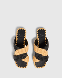CASTANER Prado Black Flat Sandals