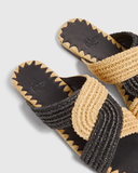 CASTANER Prado Black Flat Sandals