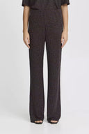 ICHI Ihmajana Metallic Lurex Pants Black