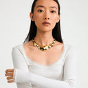 PILGRIM Free Statement Gold Necklace