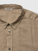 GABBA Costa Linen Μπεζ Πουκάμισο