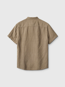 GABBA Costa Linen Μπεζ Πουκάμισο