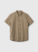 GABBA Costa Linen Μπεζ Πουκάμισο