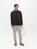 GABBA Peter Linen Black Shirt