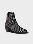 CARRANO Western Multi Crystal Black Boots
