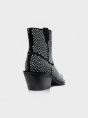 CARRANO Western Multi Crystal Black Boots