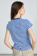 24COLORS Stripped Blue T-shirt