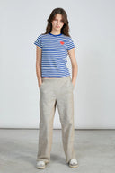 24COLORS Stripped Blue T-shirt