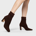 CARRANO 862022 Knit Dark Brown Μποτάκια