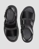 DR. MARTENS Gryphon Brando Leather Sandals Black