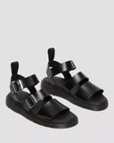 DR. MARTENS Gryphon Brando Leather Sandals Black