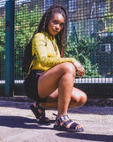 DR. MARTENS Gryphon Brando Leather Sandals Black