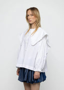 ESTHE White Shirt With Sailor Collar