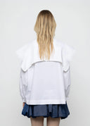 ESTHE White Shirt With Sailor Collar