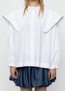 ESTHE White Shirt With Sailor Collar
