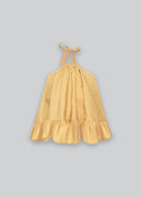 ESTHE Babydoll Κίτρινο Τοπ Με Βολάν
