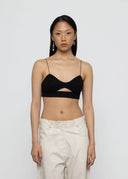 ESTHE Cut-Out Black Bralette