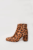 CARRANO Cab01 Leopard Leather Ankle Boots