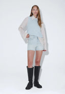 DR. DENIM Nora Γυναικείο Σορτς Bay Superlight Creme Worn