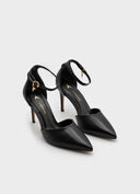 CARRANO 195185 CABOS Black Pump with Ankle Strap