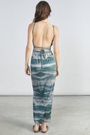 24COLOURS Printed Maxi Dress Green