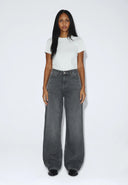 DR. DENIM Donna High Relaxed Mid Grey Used Jeans