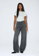 DR. DENIM Donna High Relaxed Mid Grey Used Jeans