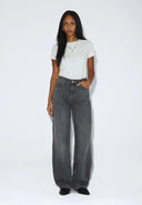 DR. DENIM Donna High Relaxed Mid Grey Used Jeans