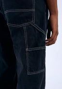 Dr. DENIM Colt Worker - Black Used Contrast Jeans