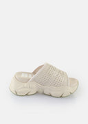 BUFFALO Binary Pool Platform Beige Slippers