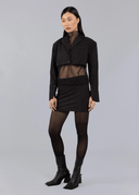 ESTHE Cropped Μαύρο Blazer
