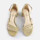 BUFFALO Lilly Shine Gold Sandals