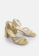 BUFFALO Lilly Shine Gold Sandals