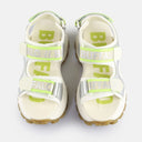 BUFFALO Manhatten SND Sandal White-Silver-Green