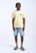 Dr. DENIM Trooper Light Yellow Flower Times T-shirt
