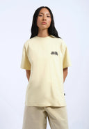 Dr. DENIM Trooper Light Yellow Flower Times T-shirt