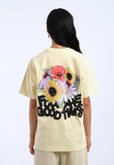 Dr. DENIM Trooper Light Yellow Flower Times T-shirt