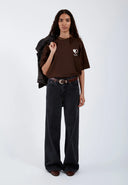 DR. DENIM Trooper Tee - Chocolate Yin Yang