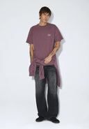 DR. DENIM Trooper Aubergine Overdye T-shirt