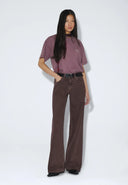 DR. DENIM Trooper Aubergine Overdye T-shirt