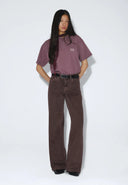 DR. DENIM Trooper Aubergine Overdye T-shirt