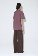 DR. DENIM Trooper Aubergine Overdye T-shirt
