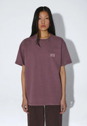 DR. DENIM Trooper Aubergine Overdye T-shirt