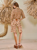 OPEN Animal Print Cargo Βερμούδα