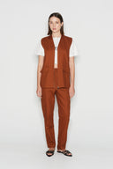 NADIA RAPTI Odyssey Unisex Καφέ Γιλέκο