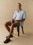 GABBA Gabjens Οver Βisi Brown Stripe Ανδρικό Πουκάμισο