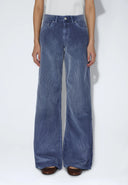 DR. DENIM Rhue Low Wide Washed Blue Shade Cord Jeans