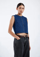 DR. DENIM Erin Top Haze Dark Retro